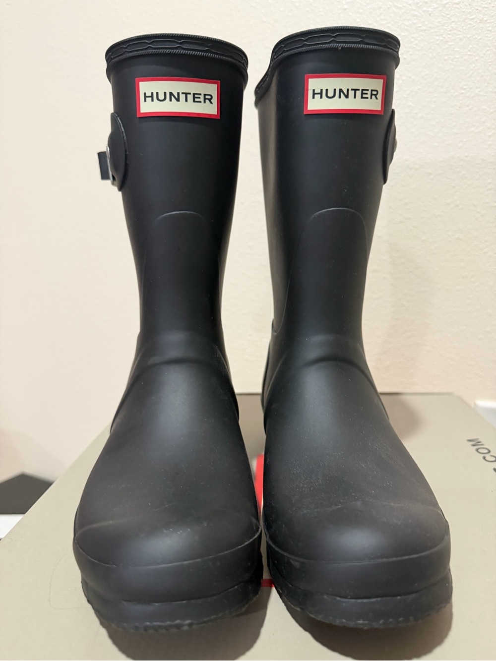 Hunter Original Short Rain Boots Black Women's Size 6 | NWT Waterproof - Picture 4 of 5